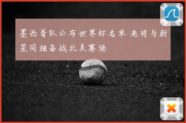 墨西哥队公布世界杯名单 老将与新星同框备战北美赛场