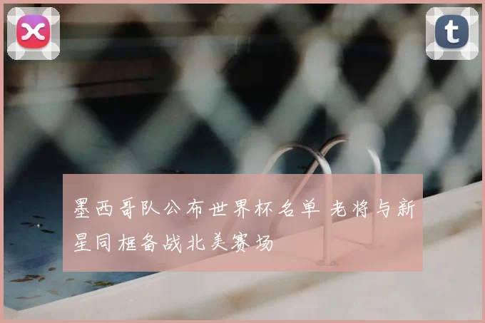 墨西哥队公布世界杯名单 老将与新星同框备战北美赛场